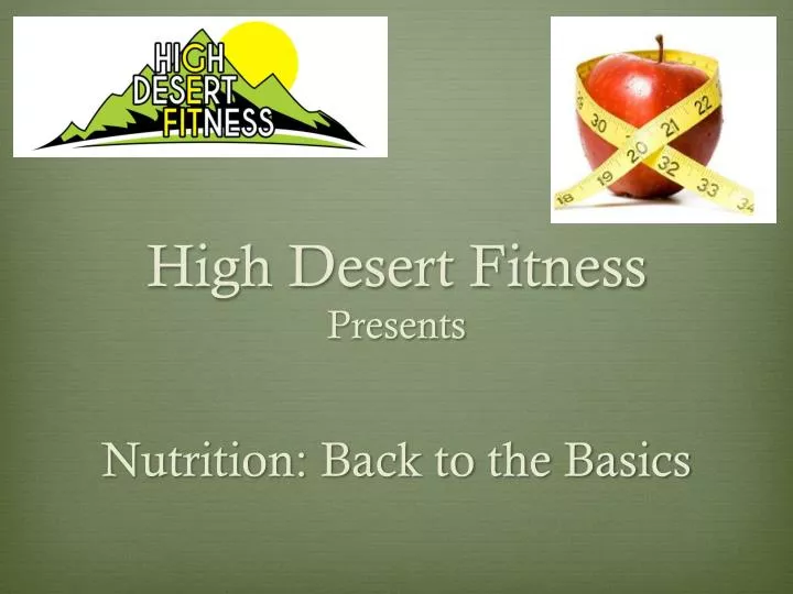 high desert fitness presents