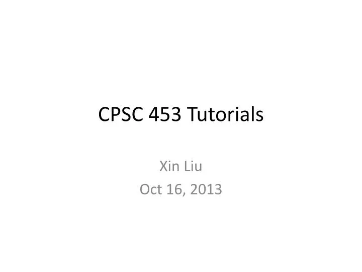 cpsc 453 tutorials