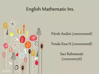 English Mathematic Ins.