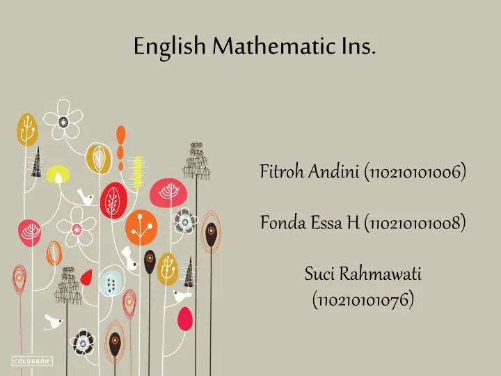 english mathematic ins