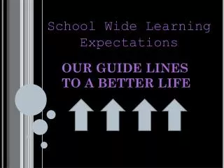 OUR GUIDE LINES TO A BETTER LIFE