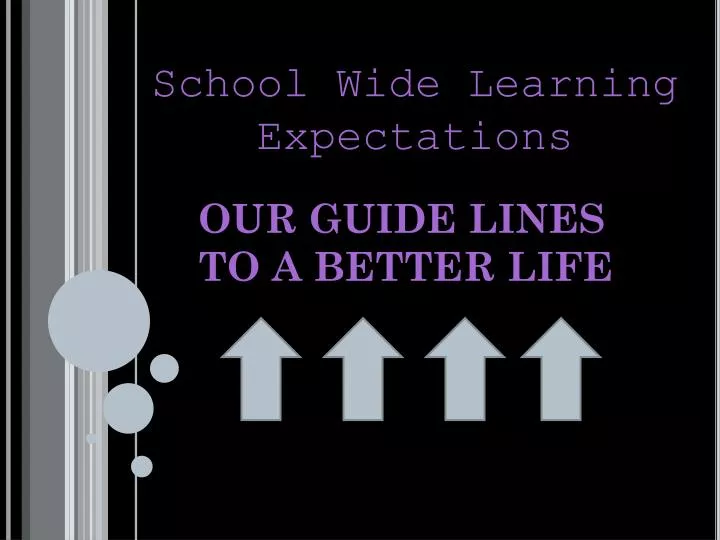 our guide lines to a better life