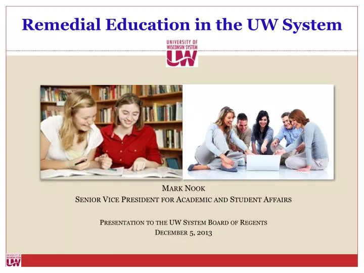 remedial education in the uw system