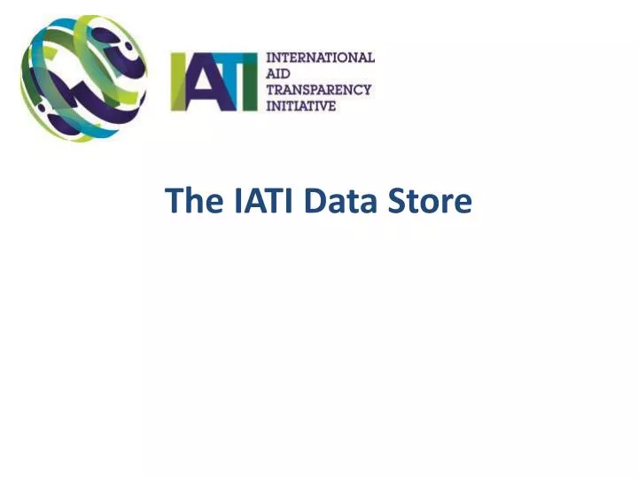 the iati data store