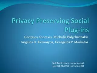 Privacy Preserving Social Plug-ins
