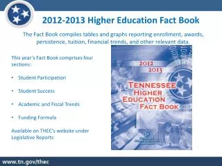 2012-2013 Higher Education Fact Book