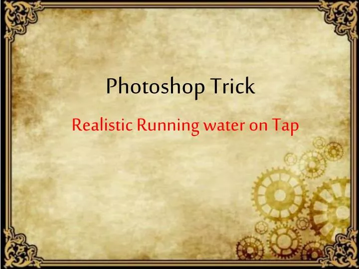 photoshop trick