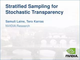Stratified Sampling for Stochastic Transparency