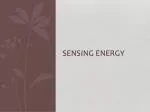 Sensing energy - slide 1
