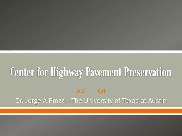center for highway pavement preservation