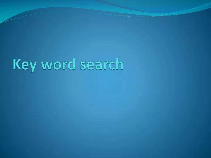 key word search