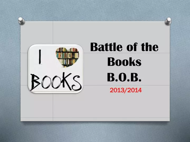 battle of the books b o b