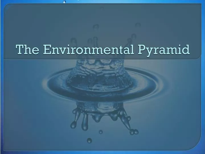 the environmental pyramid