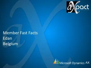 Member Fast Facts Edan Belgium