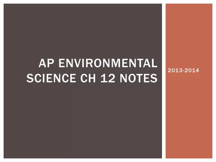ap environmental science ch 12 notes