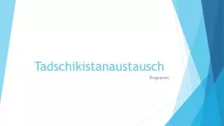 tadschikistanaustausch