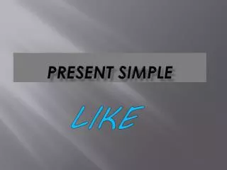 Present simple