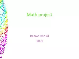 Math project