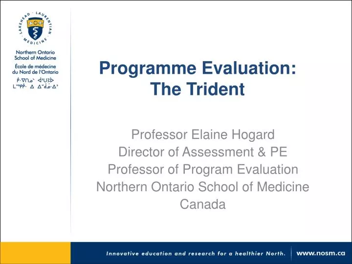 programme evaluation the trident