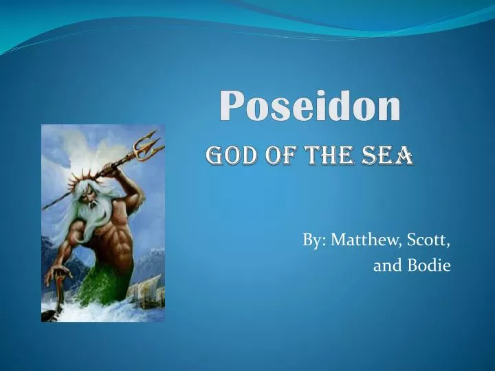 poseidon god of the sea