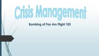 Crisis Management