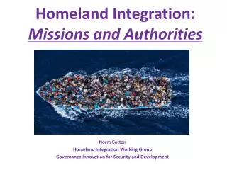 Homeland Integration: Missions and Authorities