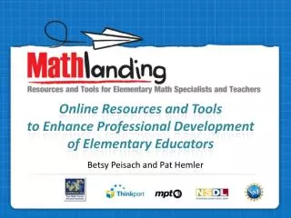 Online Resources and Tools to Enhance Professional Development of Elementary Educators