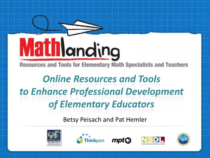 online resources and tools to enhance professional development of elementary educators