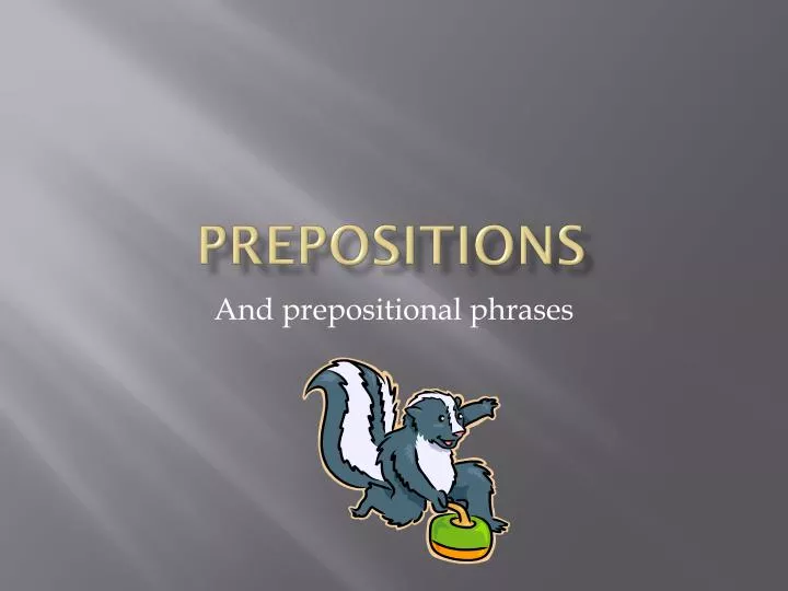 prepositions