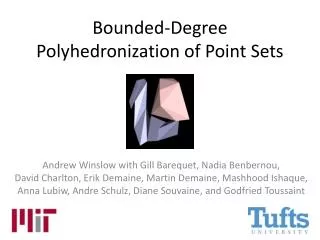 Bounded-Degree Polyhedronization of Point Sets