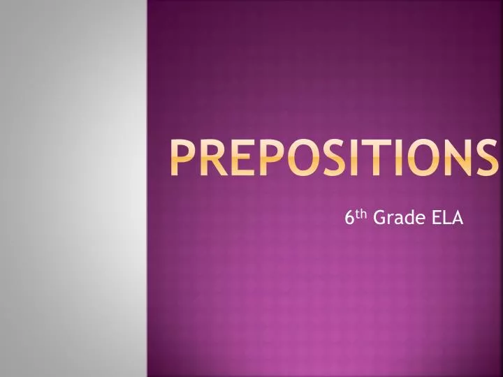 prepositions