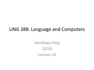 ling 388 language and computers