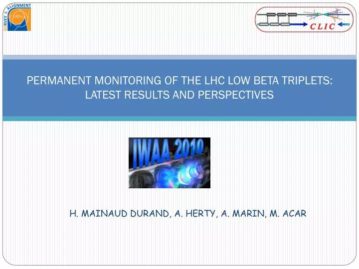 permanent monitoring of the lhc low beta triplets latest results and perspectives