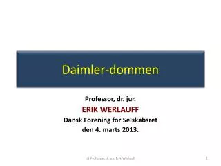 daimler dommen