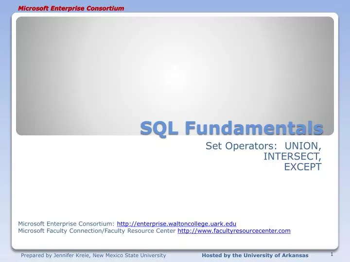 sql fundamentals