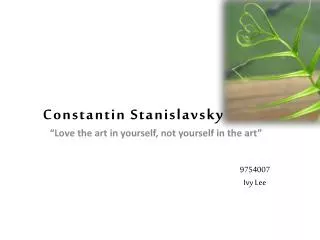 Constantin Stanislavsky