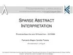 Sparse Abstract Interpretation - slide 1