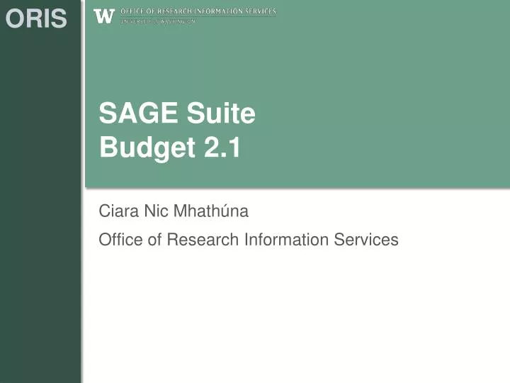 sage suite budget 2 1