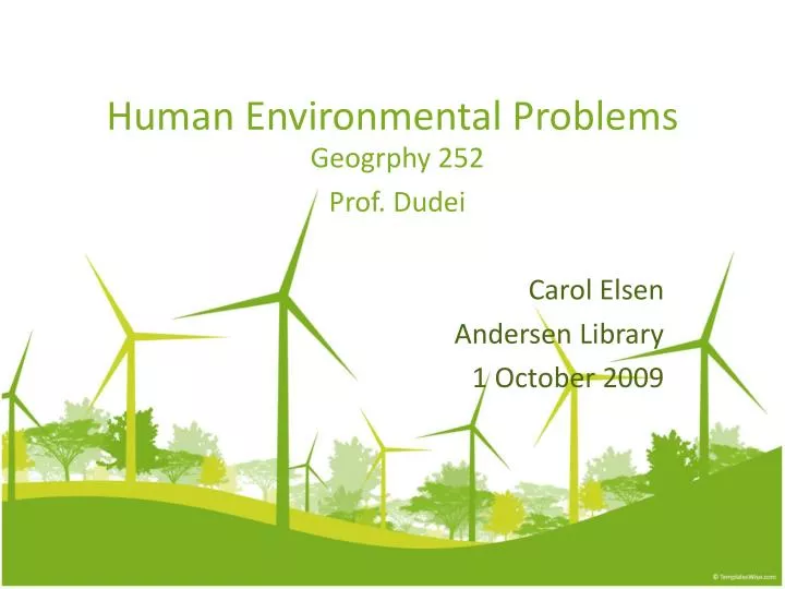 human environmental problems