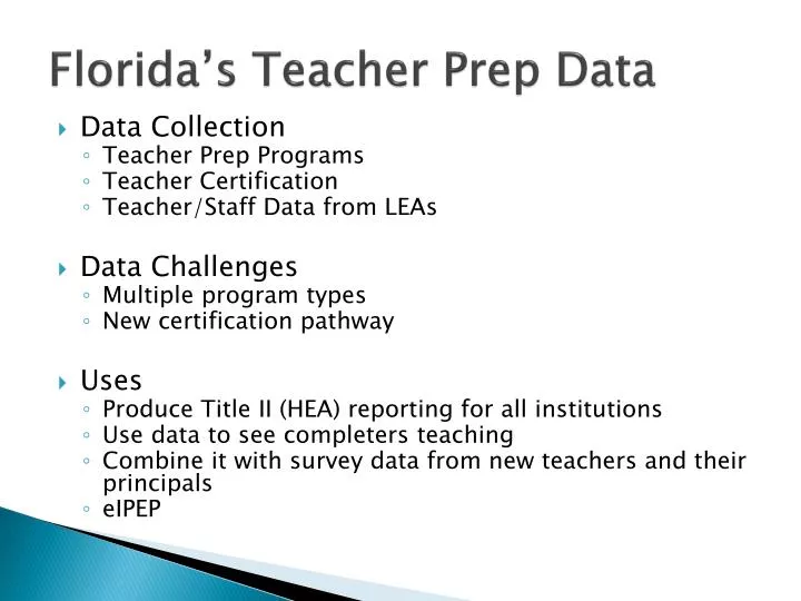 florida s teacher prep data