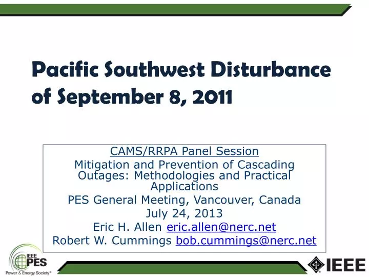 pacific southwest disturbance of september 8 2011