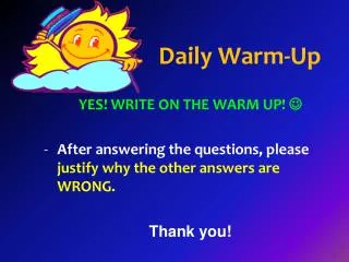 Daily Warm-Up