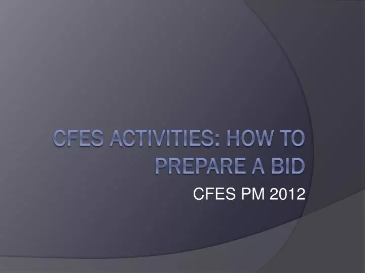 cfes pm 2012