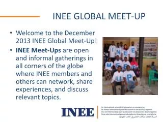 INEE GLOBAL MEET-UP