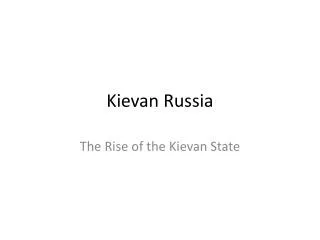Kievan Russia