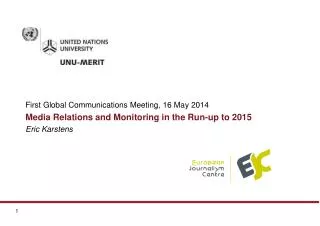 First Global Communications Meeting, 16 May 2014