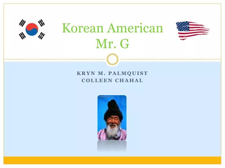 korean american mr g