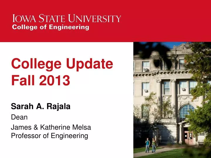 college update fall 2013