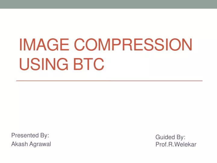 image compression using btc