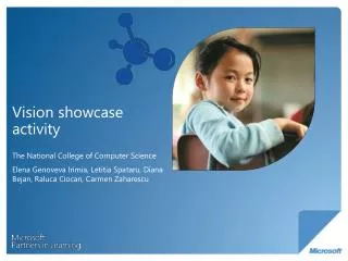 Vision showcase activity